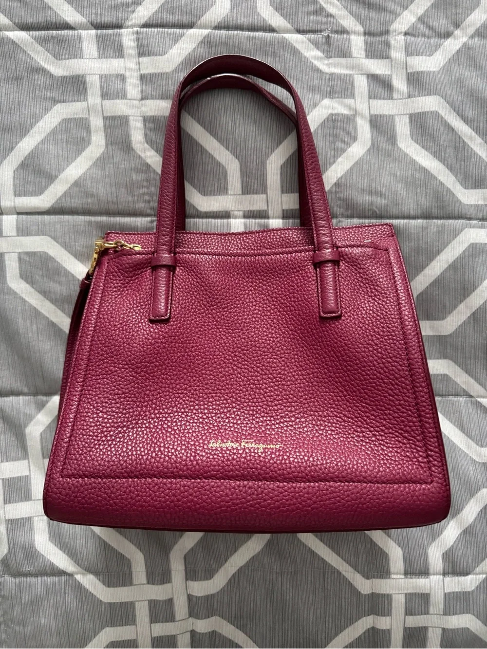 Salvatore Ferragamo structured leather